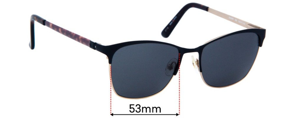 Sunglass Fix Replacement Lenses for Guess GU2498 - 54mm wide