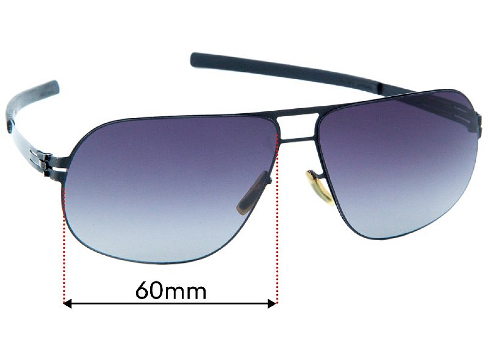 Sunglass Fix Ersatzgläser für IC! Berlin U9 Guntzelstrabe - 60mm Wide Sunglass Fix Ersatzgläser für IC! Berlin U9 Guntzelstrabe - 60mm Wide