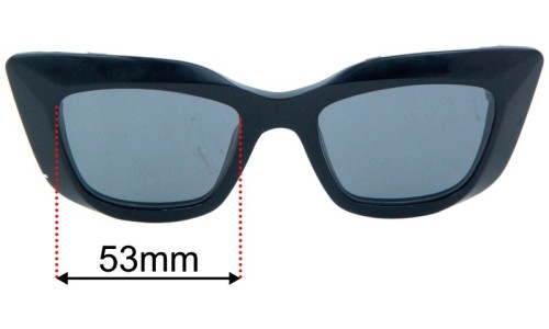 Sunglass Fix Replacement Lenses for Louis Vuitton  Z1220W - 53mm Wide 