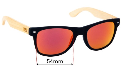Sunglass Fix Replacement Lenses for Moana Road 50/50 - 54mm Wide 