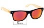 Sunglass Fix Lentes de Repuesto para Moana Road 50/50 - 54mm Wide 