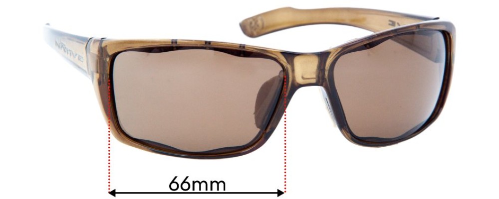 Native Wazee Replacement Sunglass Lenses - 66mm wide
