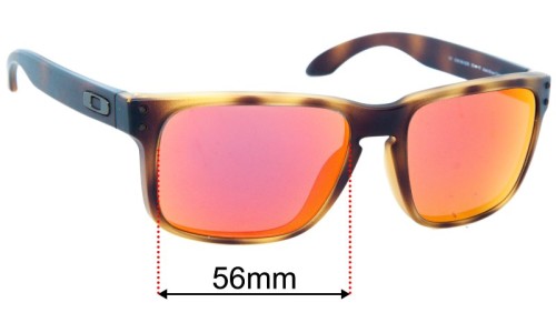 Sunglass Fix Ersatzgläser für Oakley Holbrook Rx OX8156 - 56mm Wide Oakley Holbrook Rx OX8156 Ersatzlinsen 56mm wide