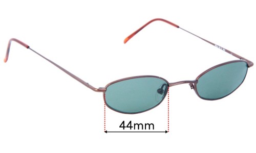 Sunglass Fix Replacement Lenses for Perry Ellis Pea - 44mm Wide 