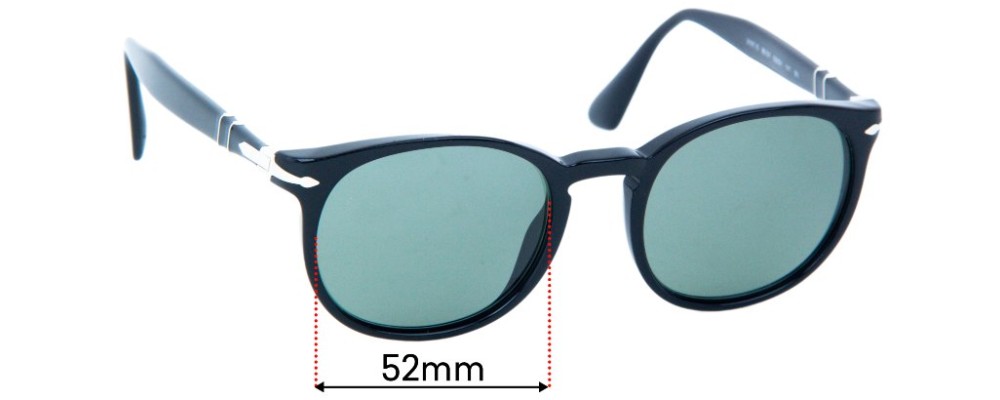 Sunglass Fix Replacement Lenses for Persol 3157-S - 52mm Wide