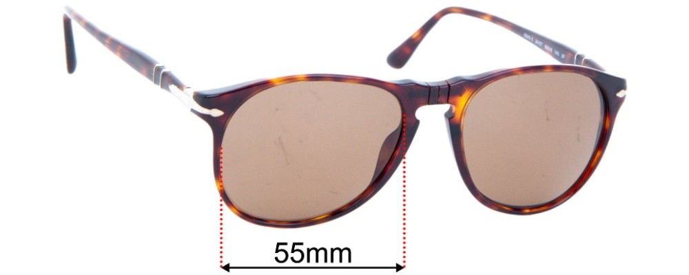 Sunglass Fix Replacement Lenses for Persol 6649-S - 55mm Wide
