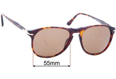 Persol 6649-S Replacement Sunglass Lenses - 55mm Wide 