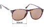Sunglass Fix Replacement Lenses for Persol 6649-S - 55mm Wide 