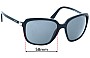 Sunglass Fix Verres de Remplacement pour Prada SPR10V - 58mm Wide 