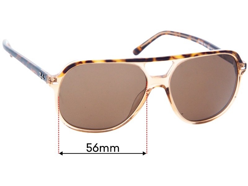 Ray Ban RB2198 Bill 56mm Replacement Lenses