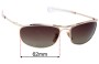 Sunglass Fix Lentes de Repuesto para Ray-Ban RB3119M Olympian I Deluxe - 62mm Wide 