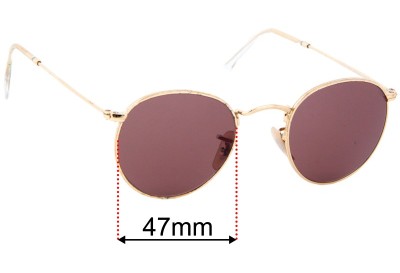 Ray Ban RB3447 Replacement Lenses 47mm wide 