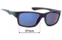 Sunglass Fix Lentes de Repuesto para Timberland TB9078 - 57mm Wide 