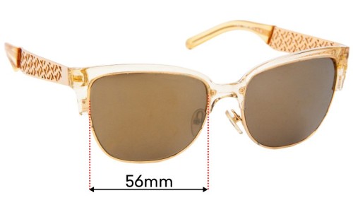 Sunglass Fix Replacement Lenses for Tory Burch TY6032 - 56mm Wide 