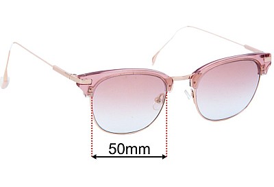 Sunglass Fix Replacement Lenses for Willow Mae Jessica - 50mm Wide 