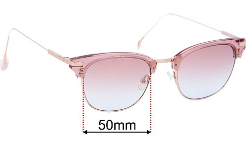 Sunglass Fix Replacement Lenses for Willow Mae Jessica - 50mm Wide 