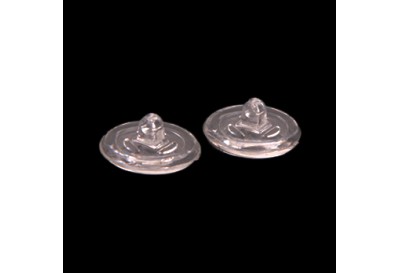 9mm Round Screw in silicone nose pads 1 