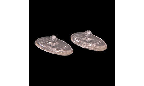 15mm Tear Shaped Screw In Silicone Nose Pads 