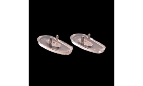 15mm Tear Shaped Clip Silver (Ray Ban) - Nose Pads 