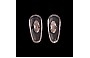 15mm Tear Shaped Clip Silver Nose Pads - Front View 