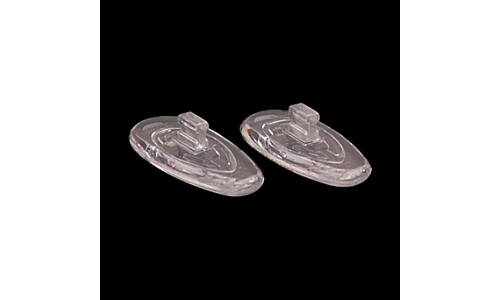 17mm Tear Shaped Push In Silicone Nose Pads  