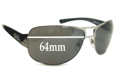 Dolce & Gabbana DG6056 Replacement Lenses 64mm wide 