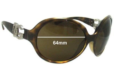Dolce & Gabbana DG6030 Replacement Sunglass Lenses- 64mm Wide 