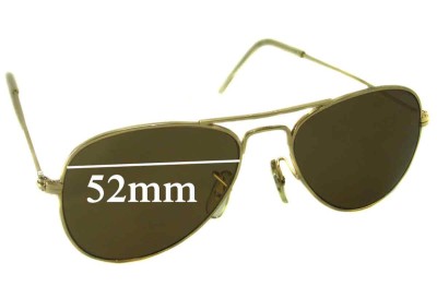 Ray Ban B&L Aviator USA Replacement Lenses 52mm wide 