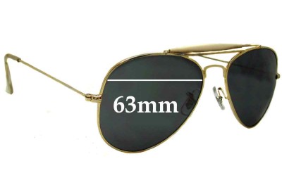 Ray-Ban B&L RB3029 Replacement Lenses 63mm wide 