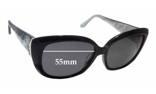 Sunglass Fix Replacement Lenses for Alex Perry AP Sun Rx 02 - 55mm Wide 