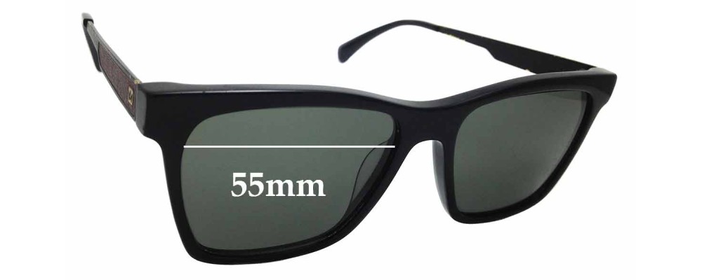 Sunglass Fix Replacement Lenses for AM Eyewear Bondi Tony - 55mm Wide