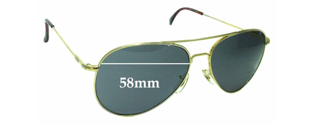 American Optical General Replacement Sunglass Lenses - 58mm wide