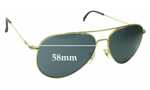 Sunglass Fix Replacement Lenses for American Optical General - 58mm Wide 