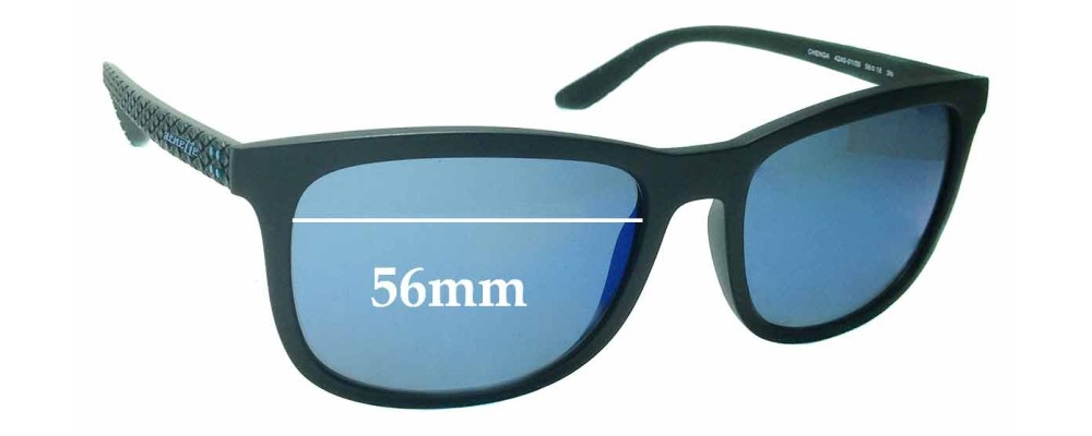 Sunglass Fix Replacement Lenses for Arnette Chenga AN4240 - 56mm Wide