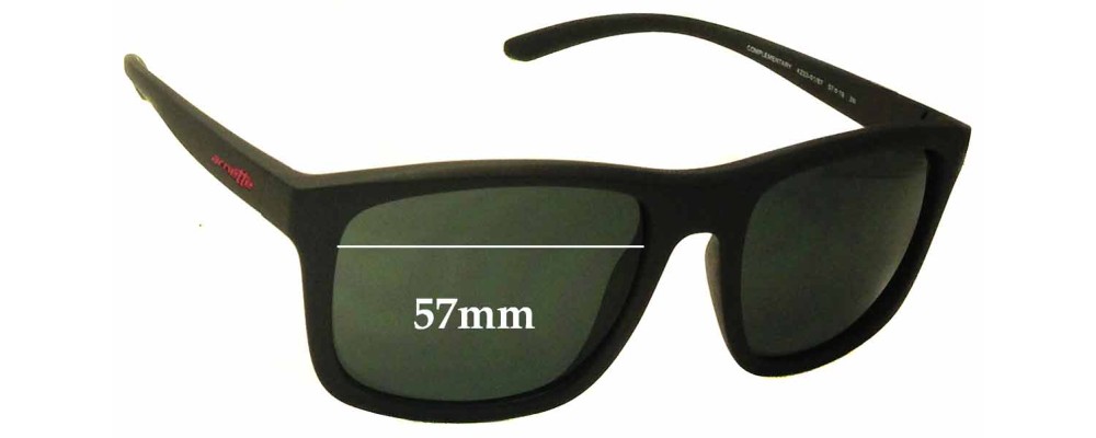 Sunglass Fix Replacement Lenses for Arnette Complementary AN4233 - 57mm Wide