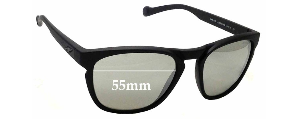 Sunglass Fix Replacement Lenses for Arnette Groove AN4203 - 55mm Wide