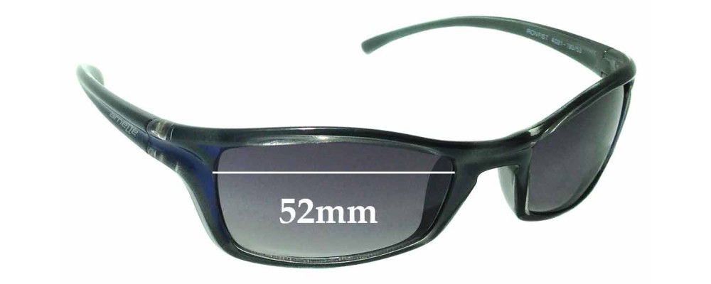 Sunglass Fix Replacement Lenses for Arnette Iron Fist AN4031 - 52mm Wide