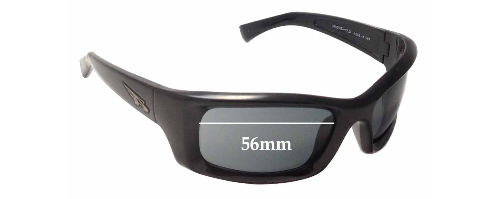 Sunglass Fix Replacement Lenses for Arnette Mastermind AN4052 - 56mm Wide