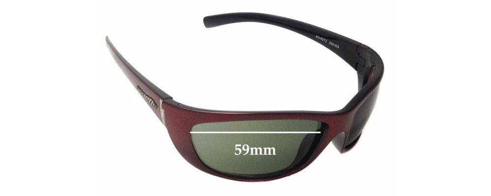 Sunglass Fix Replacement Lenses for Arnette Player AN4073 - 59mm Wide