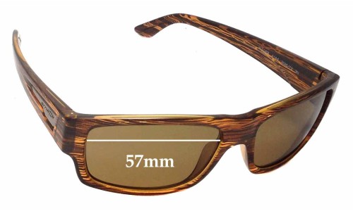 Sunglass Fix Replacement Lenses for Arnette Wager AN4144 - 57mm Wide 