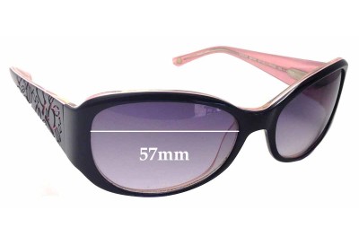Bebe Dazzler BB7058 Replacement Lenses 57mm wide 