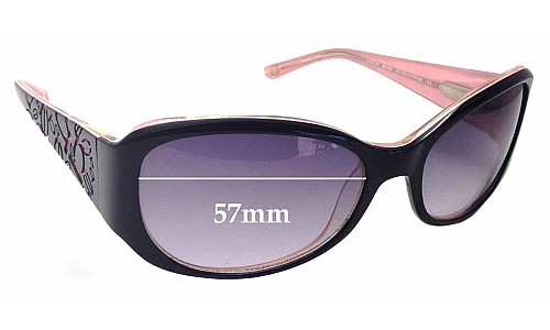 Sunglass Fix Replacement Lenses for Bebe Dazzler BB7058 - 57mm Wide 