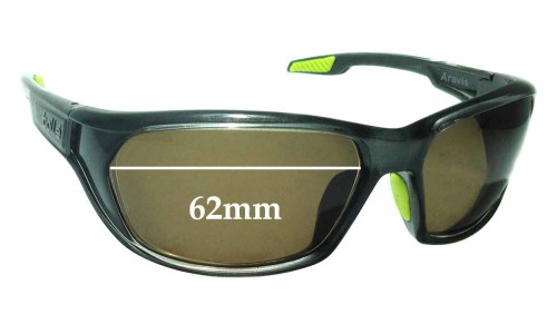 Sunglass Fix Replacement Lenses for Bolle Aravis - 62mm Wide 