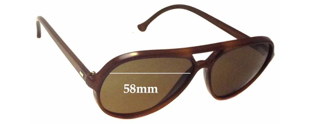 Sunglass Fix Replacement Lenses for Bolle IREX 100 Model - 58mm Wide