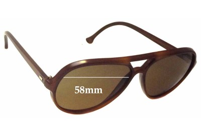Bolle IREX 100 Model Replacement Sunglass Lenses - 58mm wide x 50mm tall 