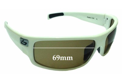 Bolle Piranha 11242 Replacement Sunglass Lenses - 69mm wide 