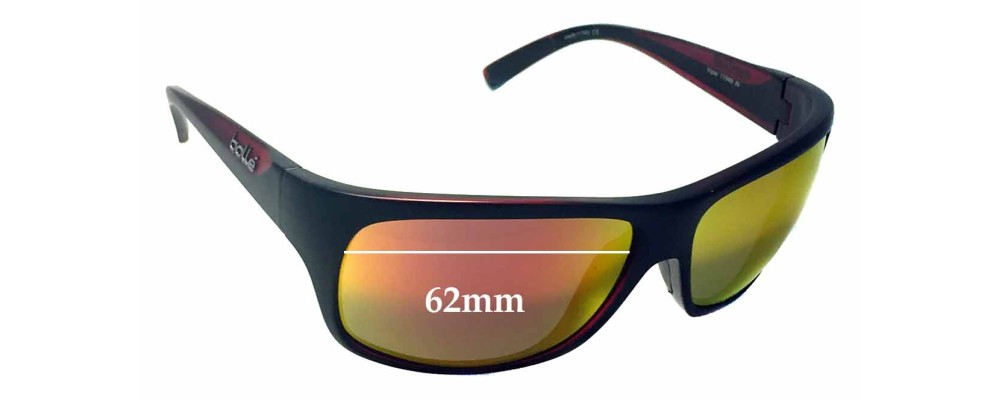 Sunglass Fix Replacement Lenses for Bolle Viper - 62mm Wide