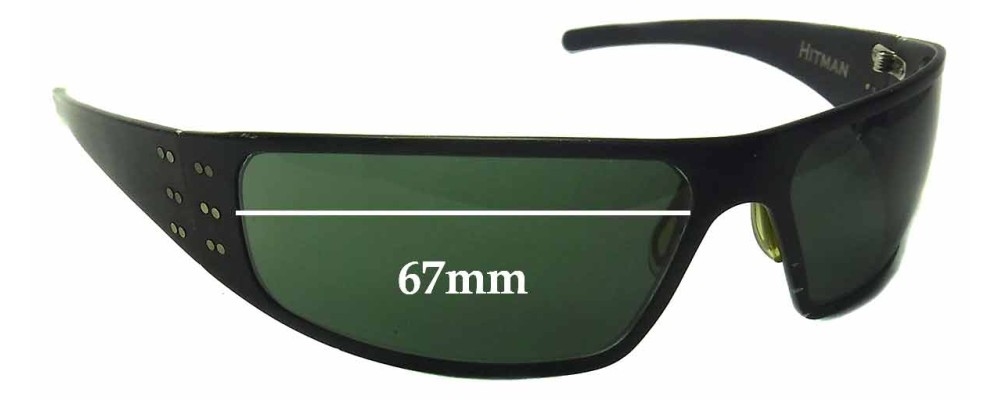 Sunglass Fix Replacement Lenses for Bullet  Hitman - 67mm Wide