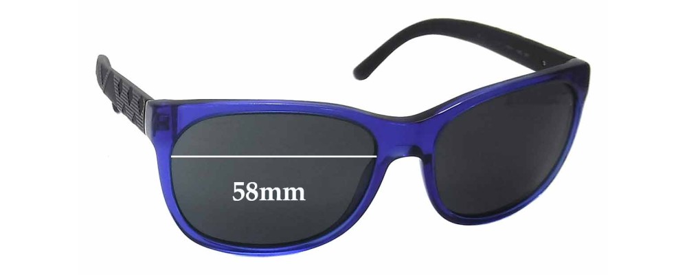 Sunglass Fix Replacement Lenses for Burberry B 4183 - 58mm Wide
