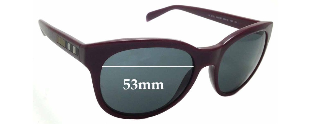 Sunglass Fix Replacement Lenses for Burberry B 4132 - 53mm Wide